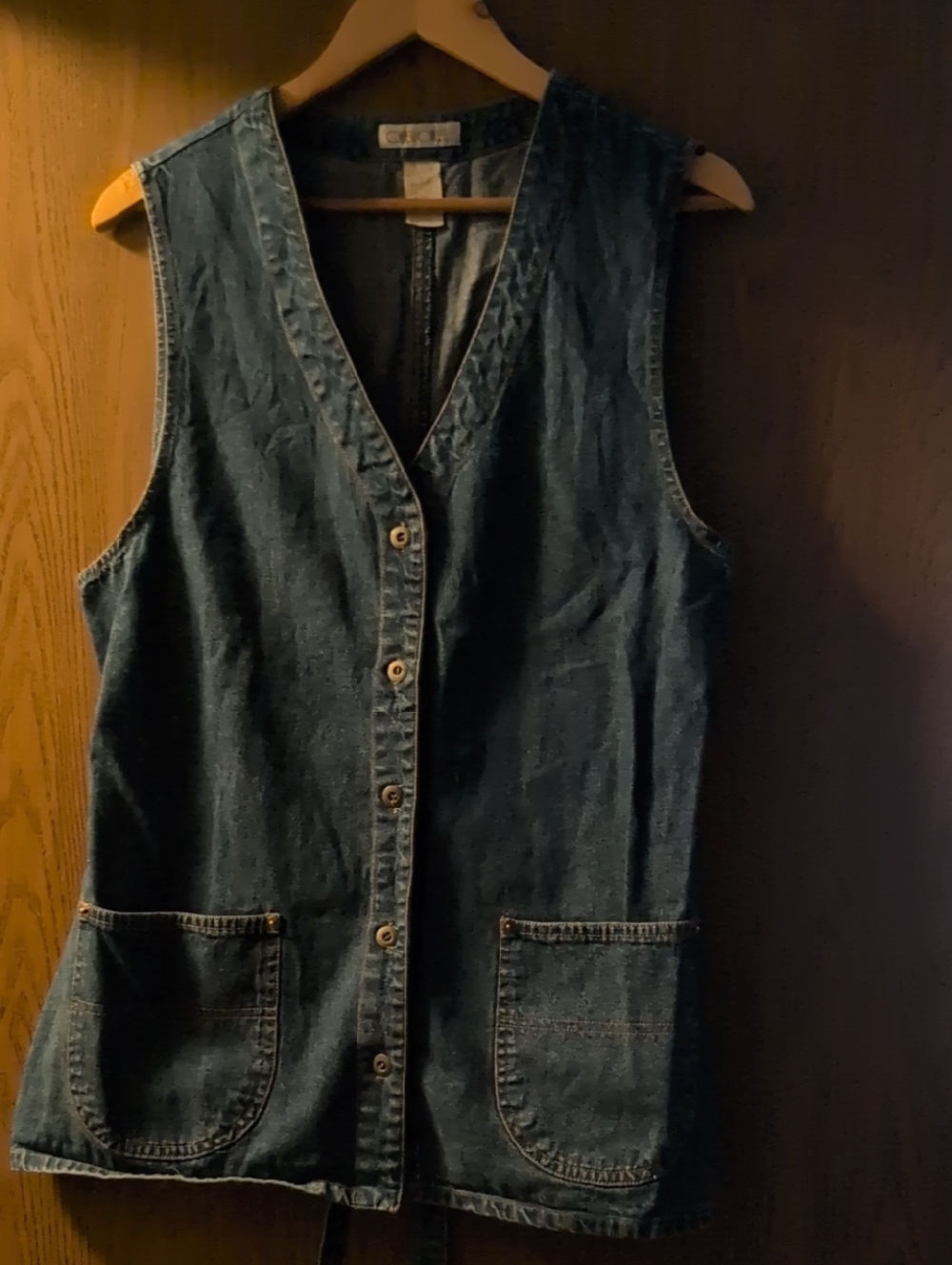 Vintage Cherokee Dark Blue Denim Vest